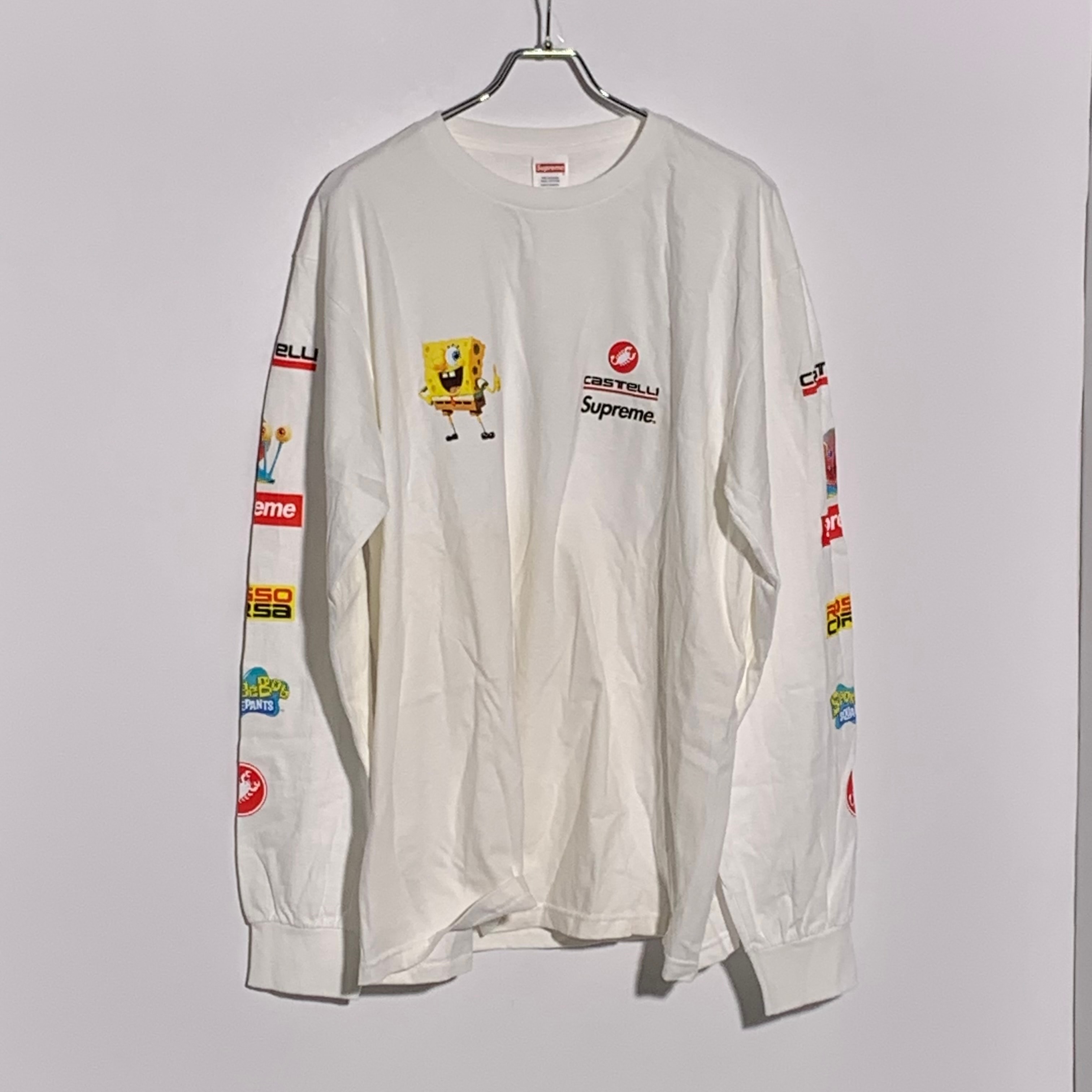 シュプリーム スポンジ ボブ カステッリ レーシング L/S Tシャツ M Supreme ×スポンジボブ ．ロンT Supreme SpongeBob - SquarePants