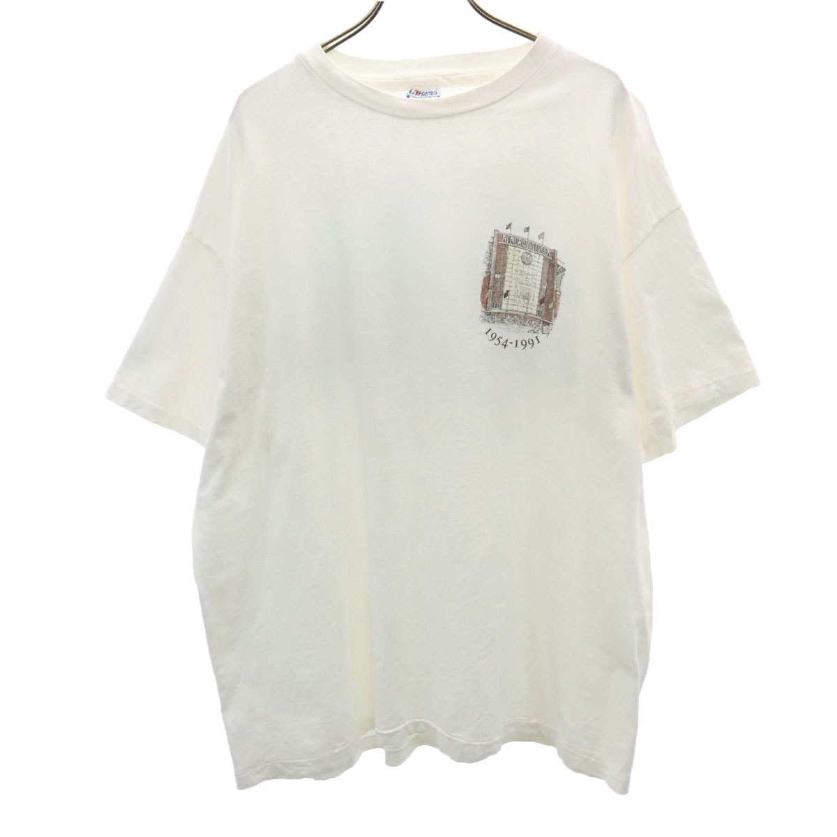 Hanes ヘインズ 90s USA製 オールド 半袖 Tシャツ XL 白 BEEFY-T シングルステッチ