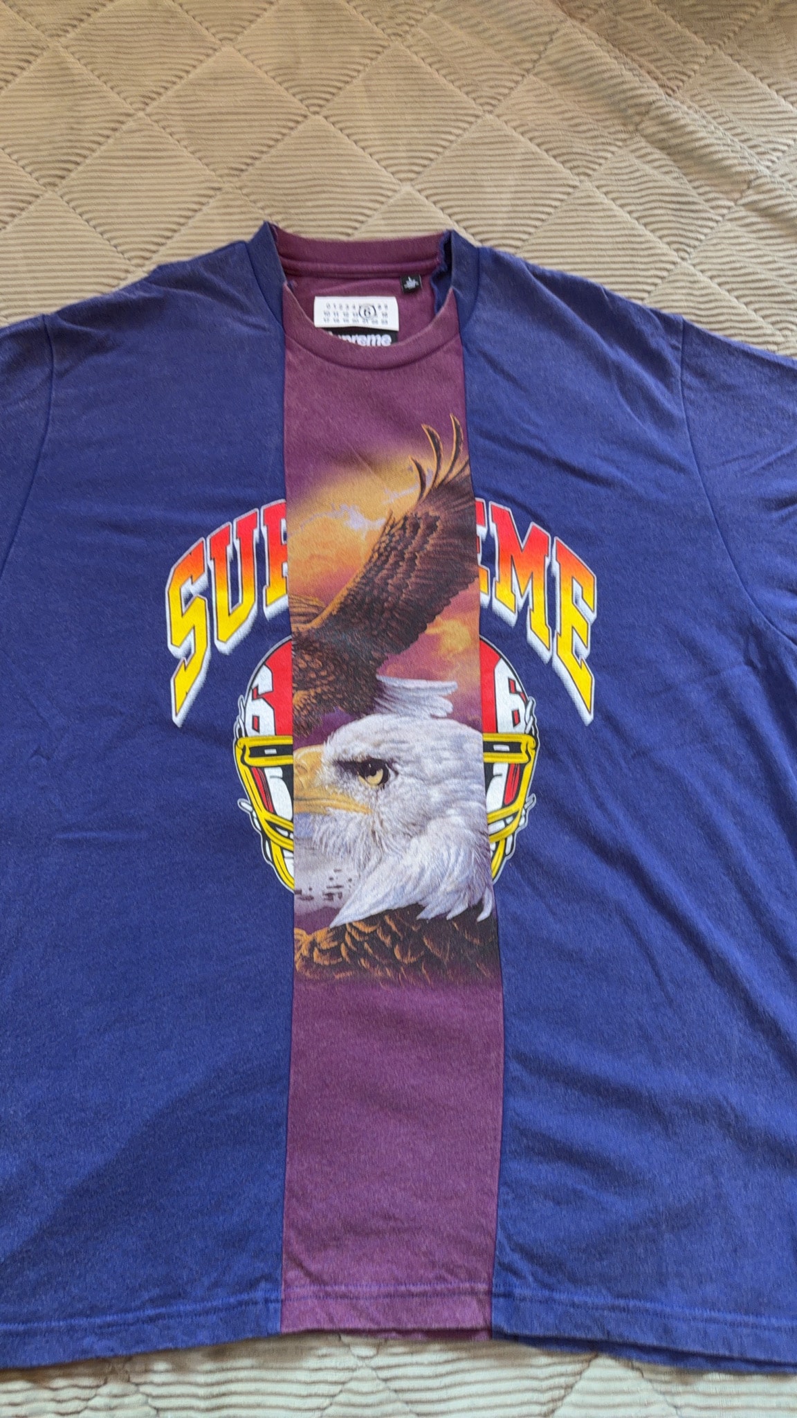 Supreme x MM6 Maison Margiela Split S/S Top "Navy"