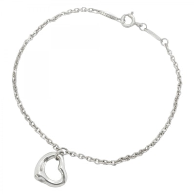 【6jcb0932-k】ティファニー ブレスレット オープンハート シルバー925【中古】レディース