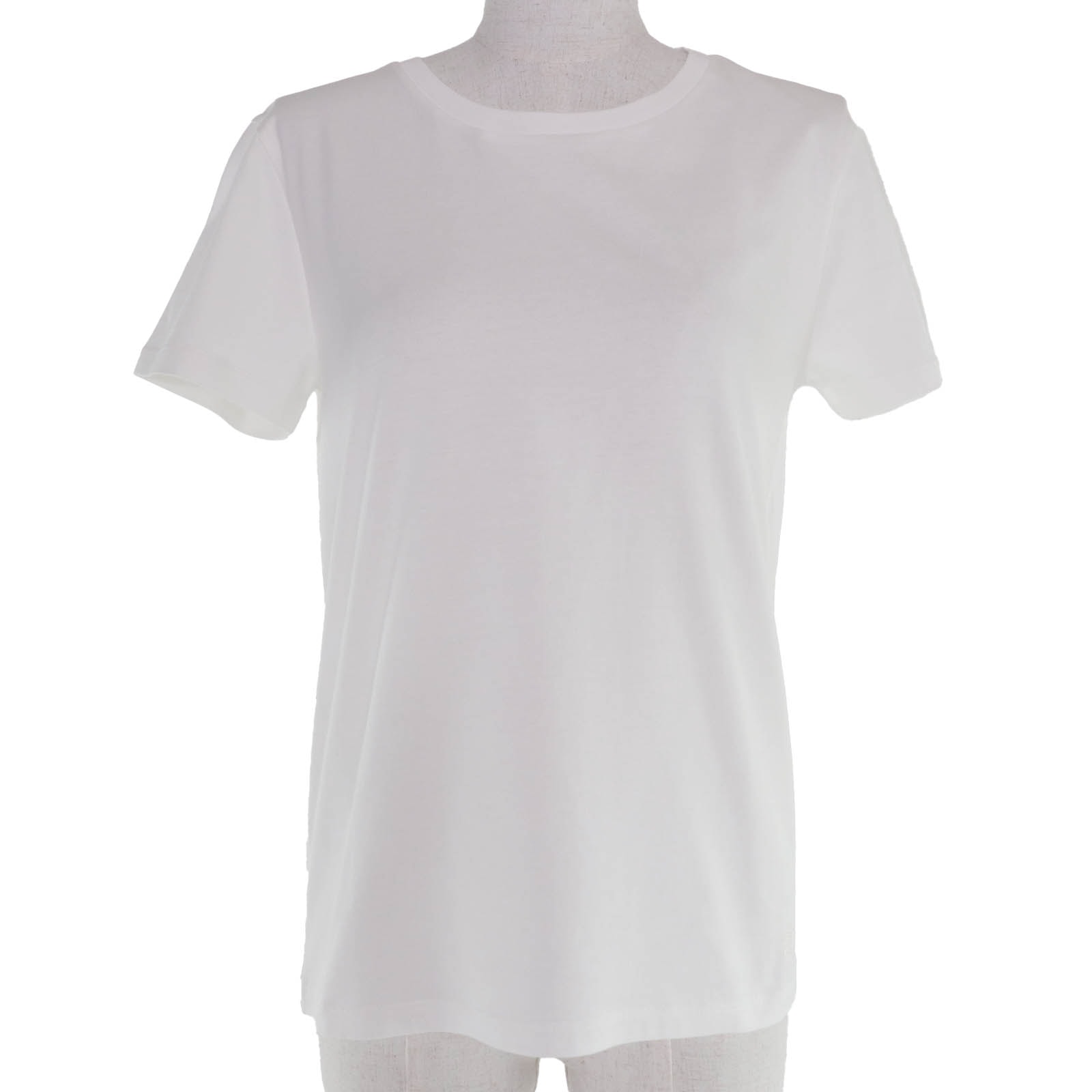 極美品 セリーヌ 半袖Tシャツ ホワイト レディース S 2X45C671Q