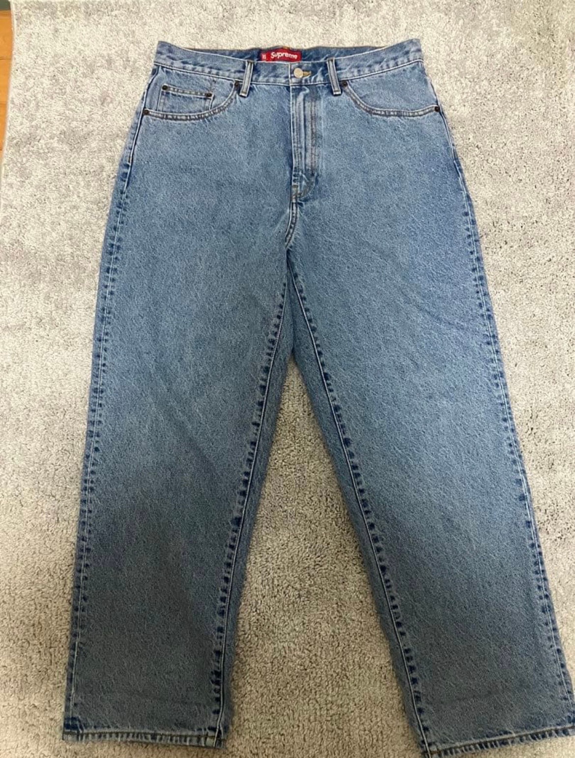 Supreme Baggy Jean "Washed Indigo" (25SS)