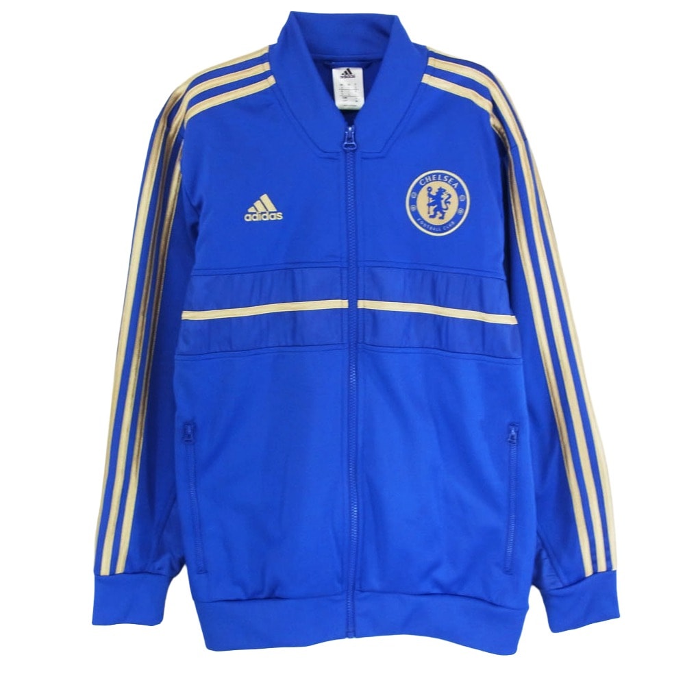 adidas アディダス ジャージ Z43540 ブルゾン アンセムジャケット トラックジャケット ブルー系 M【中古】