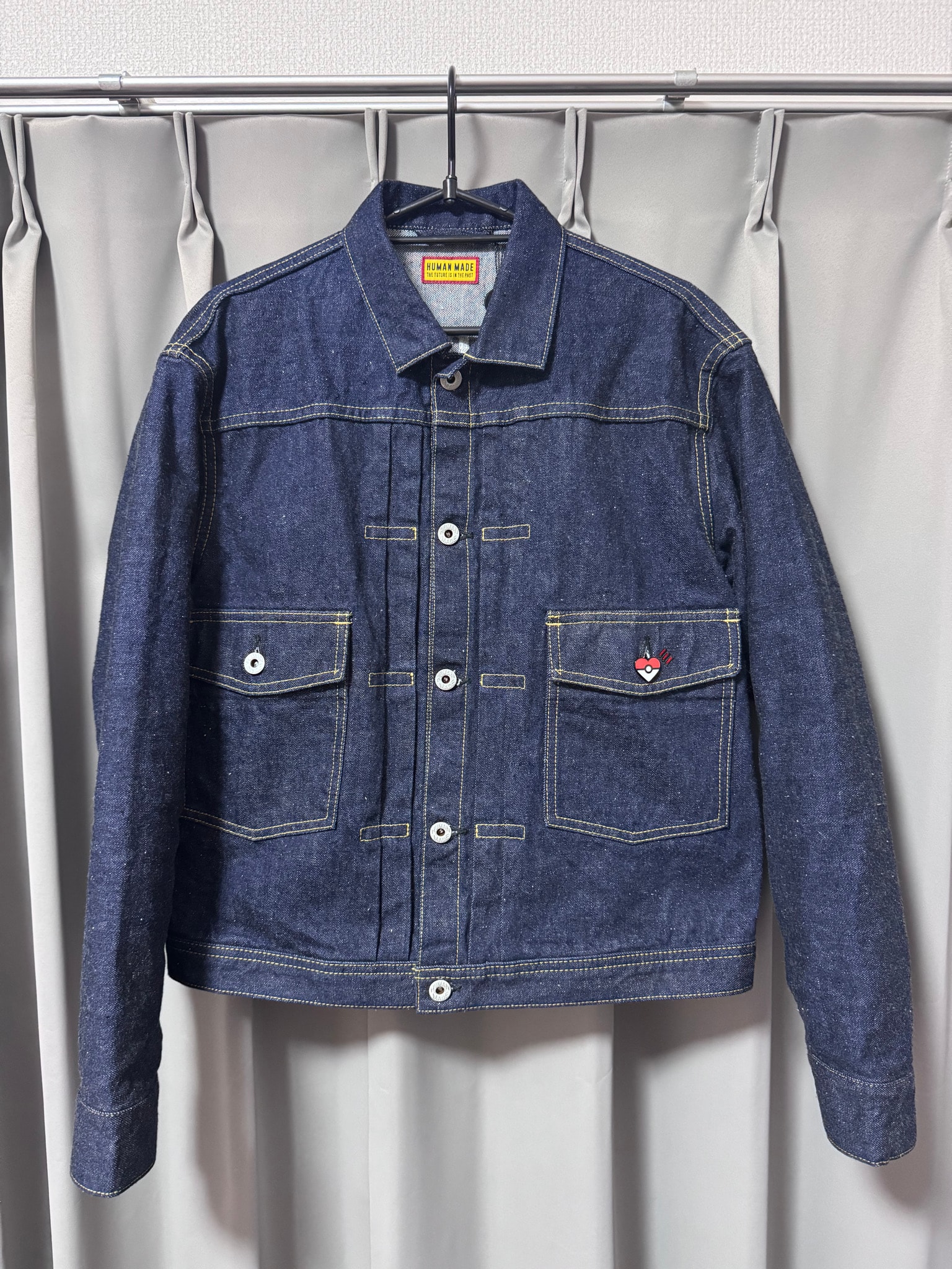 HUMAN MADE x Pokemon Made Denim Jacket (Pikachu) "Indigo"