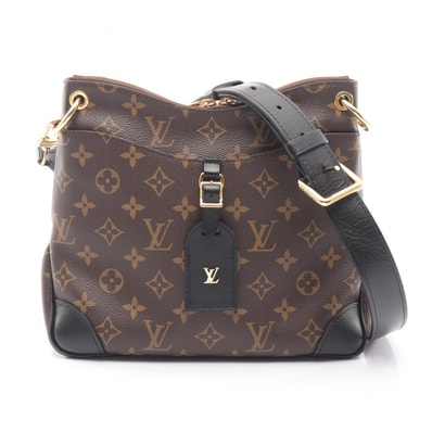 ルイ・ヴィトン LOUIS VUITTON オデオン NM PM ショルダーバッグ バッグ PVCコーティングキャンバス レザー モノグラム ノワール レディース ブラウン系 / ブラック系 M45353 【中古】