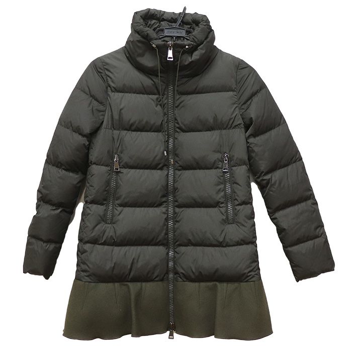 ✨良品✨モンクレール　ダウン　ヴィバーナム VIBURNUM カーキ　00 モンクレール ダウンジャケット VIBURNUM レディース SIZE 00