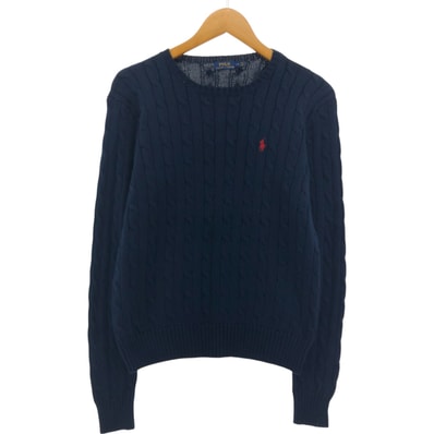 古着 ラルフローレン Ralph Lauren POLO RALPH LAUREN ケーブル編み コットンニットセーター レディースL相当/eaa546683