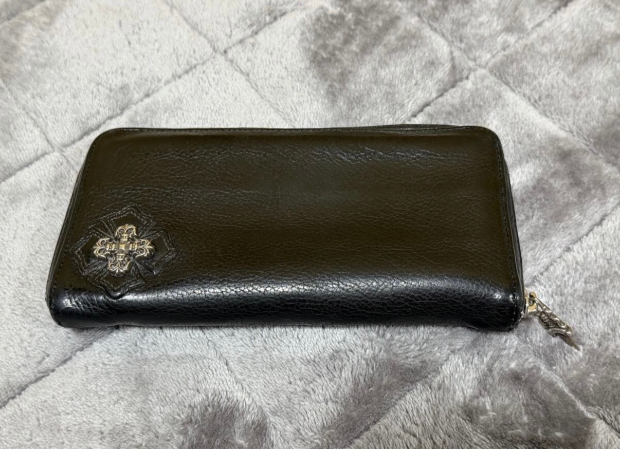 Chrome Hearts Rectangular Full Zip Filigree Plus Wallet "Black"