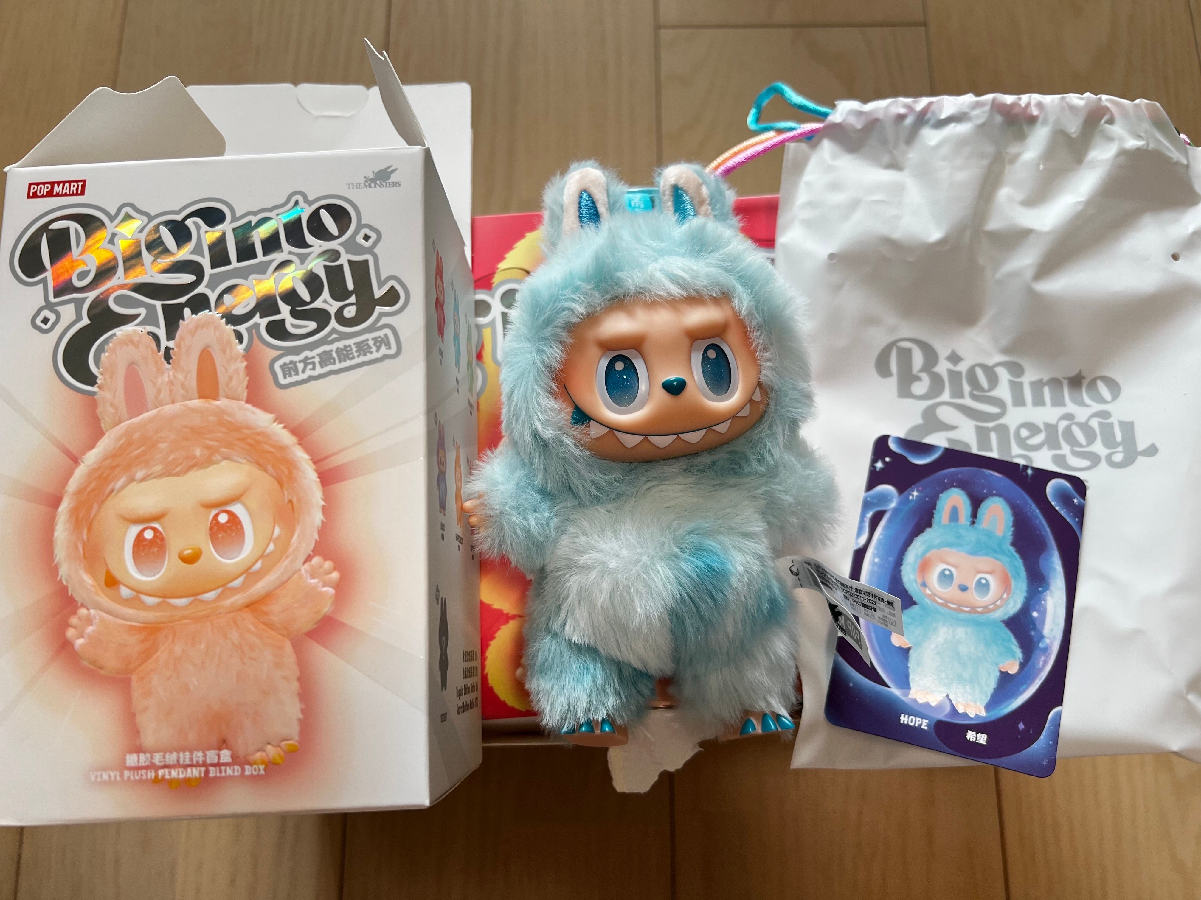 POP MART THE MONSTERS (LABUBU) Big into Energy Series Plush Pendant HOPE