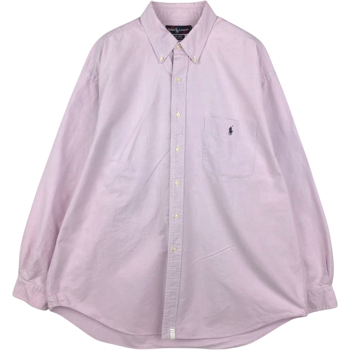 古着 ラルフローレン Ralph Lauren BIG SHIRT 長袖 ボタンダウンシャツ メンズXL相当/eaa621232