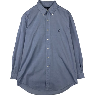 古着 ラルフローレン Ralph Lauren BLAKE 長袖 ボタンダウンシャツ メンズL相当/eaa477472