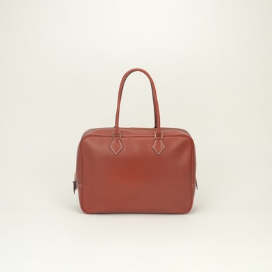 エルメス HERMES プリュム32 バッグ トートバッグ ボックスカーフ ノアゼット Noisette ブラウン Brown 茶 ゴールド金具 ハンドバッグ