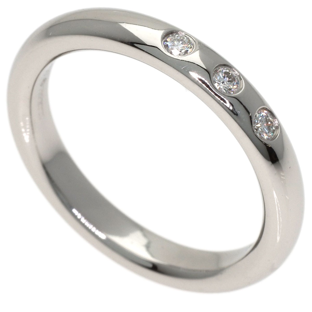 TIFFANY&Co. ティファニー ウェディング 3P ダイヤモンド リング・指輪 PT950 レディース [中古]