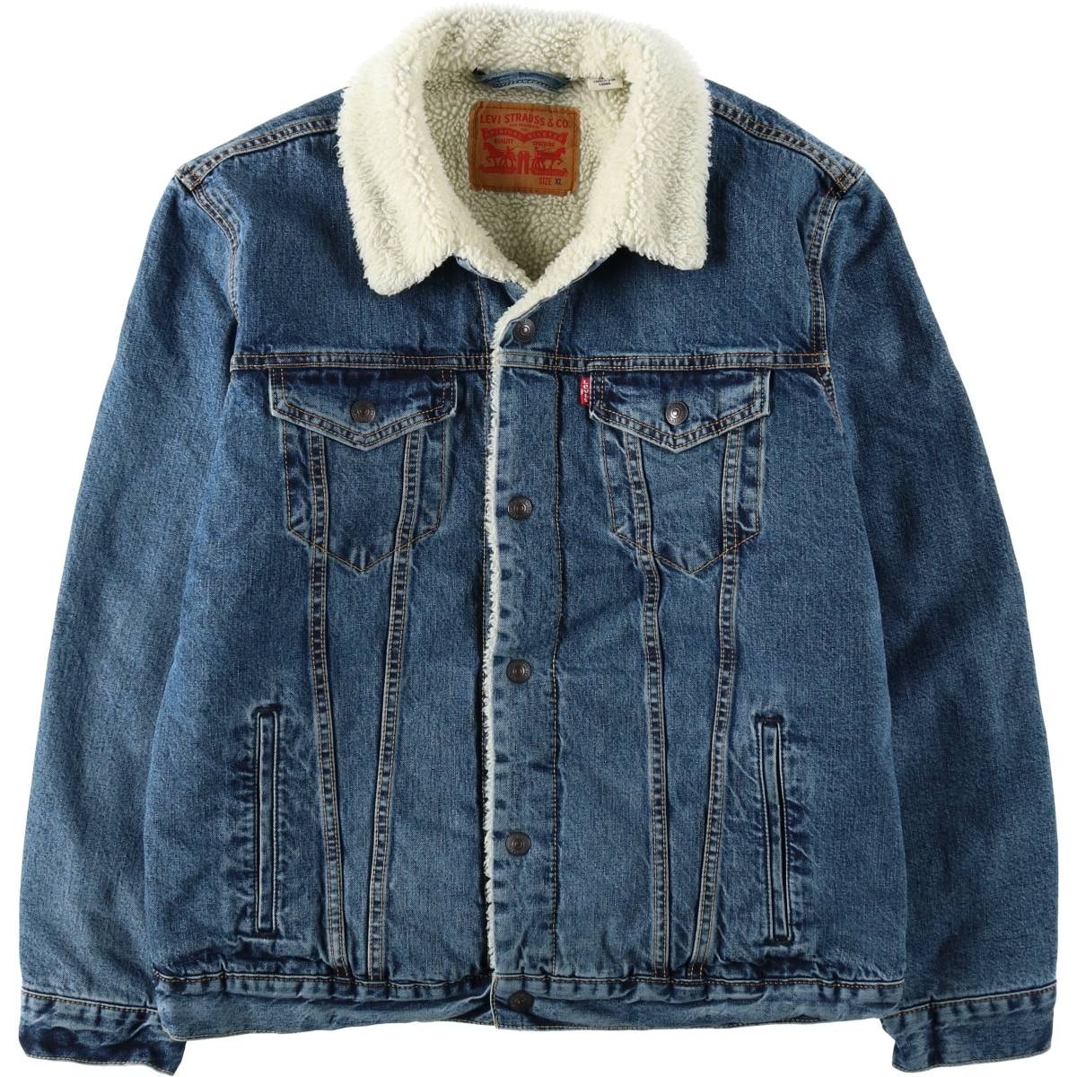 古着 リーバイス Levi's 中綿入り デニムボアジャケット メンズXL相当/eaa632475