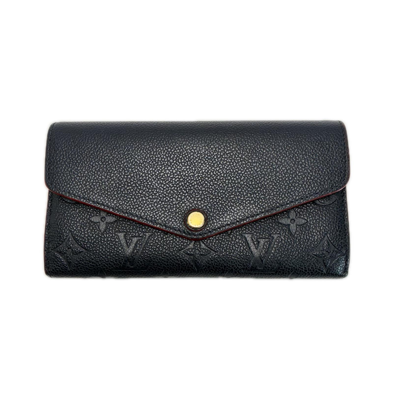LOUIS VUITTON ルイヴィトン 2つ折り長財布 ポルトフォイユ・サラ M62125 ネイビー