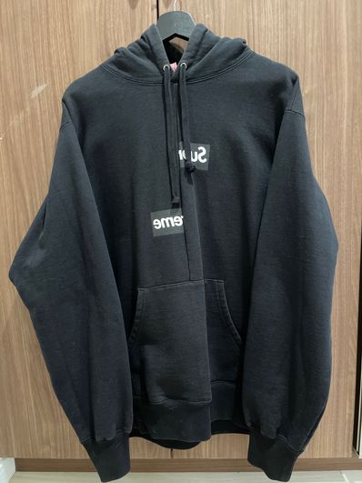 Supreme / Comme des Garçons SHIRT® Split Box Logo Hooded Sweatshirt "Black"