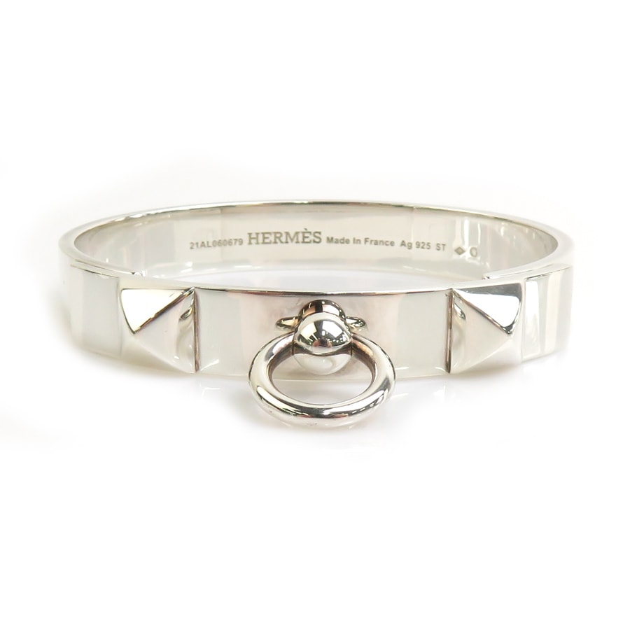 エルメス HERMES ブレスレット バングル コリエ ド シアンPM シルバー925 シルバー レディース【中古】 90123a