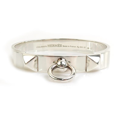 エルメス HERMES ブレスレット バングル コリエ ド シアンPM シルバー925 シルバー レディース【中古】 90123a