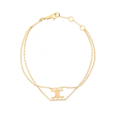 セリーヌ CELINE トリオンフ サスペンダー ブレスレット アクセサリー GP(ゴールドメッキ) レディース ゴールド系 【中古】