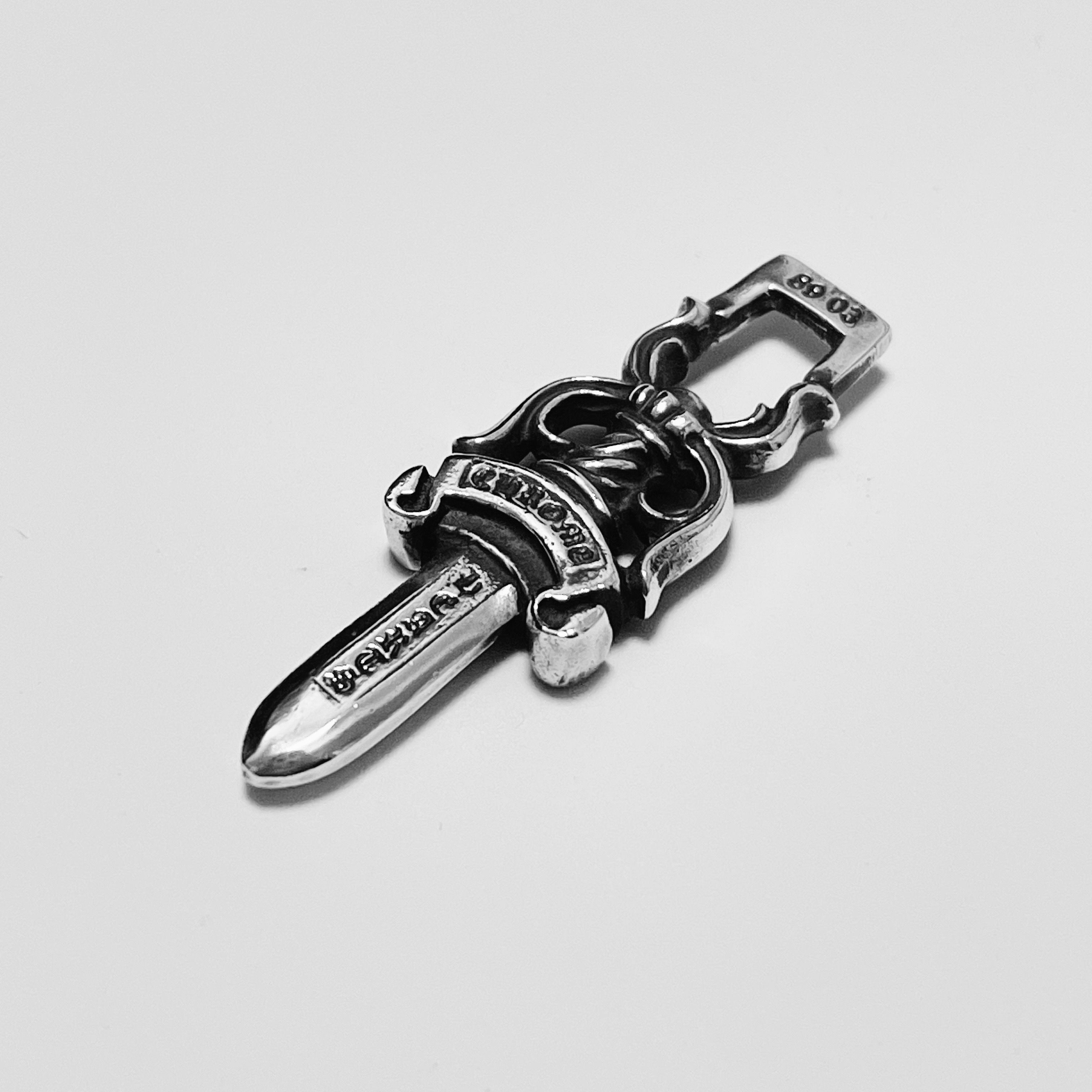Chrome Hearts #10 Dagger Pendant "Silver"