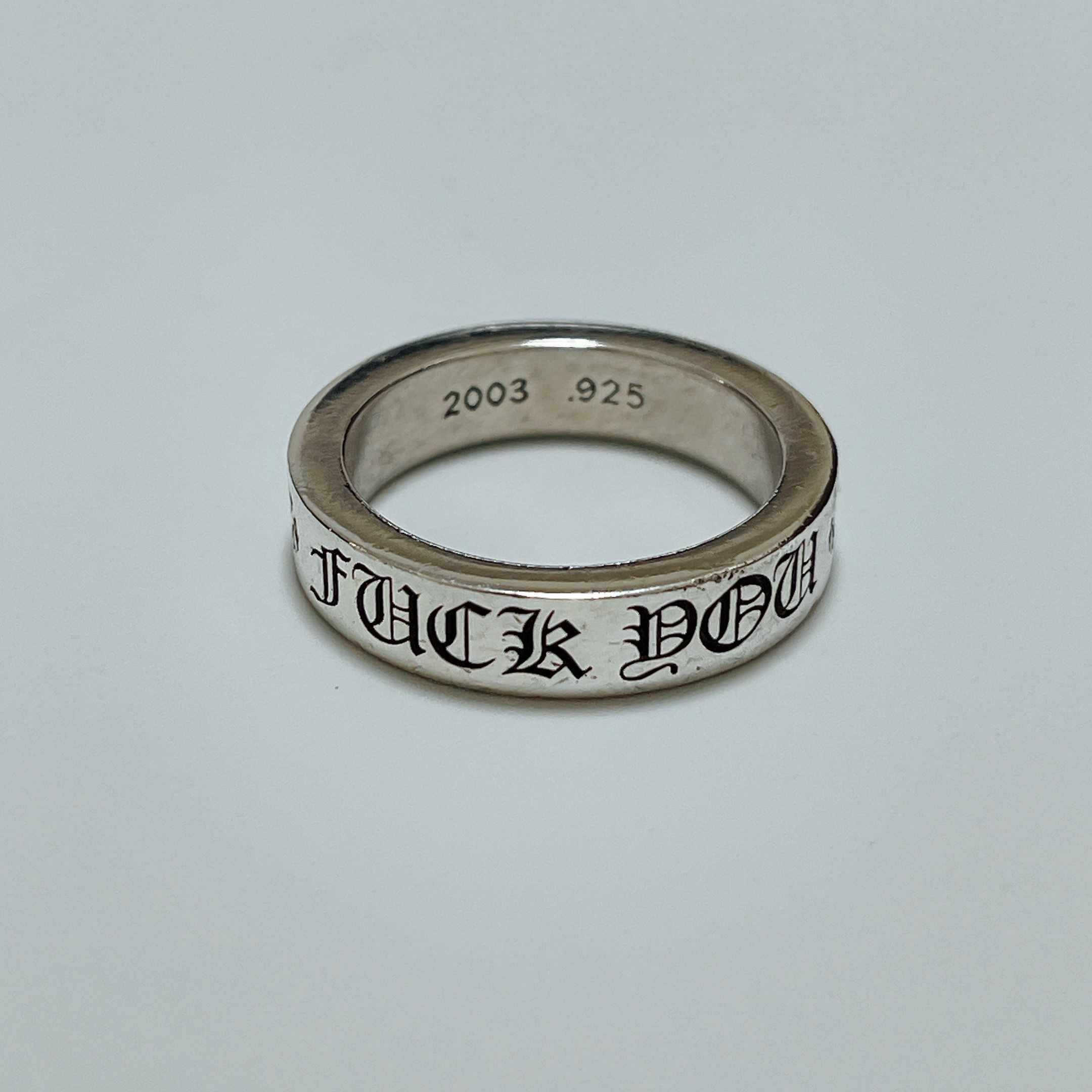 Chrome Hearts Spacer Ring 6mm Fuck You "Silver"