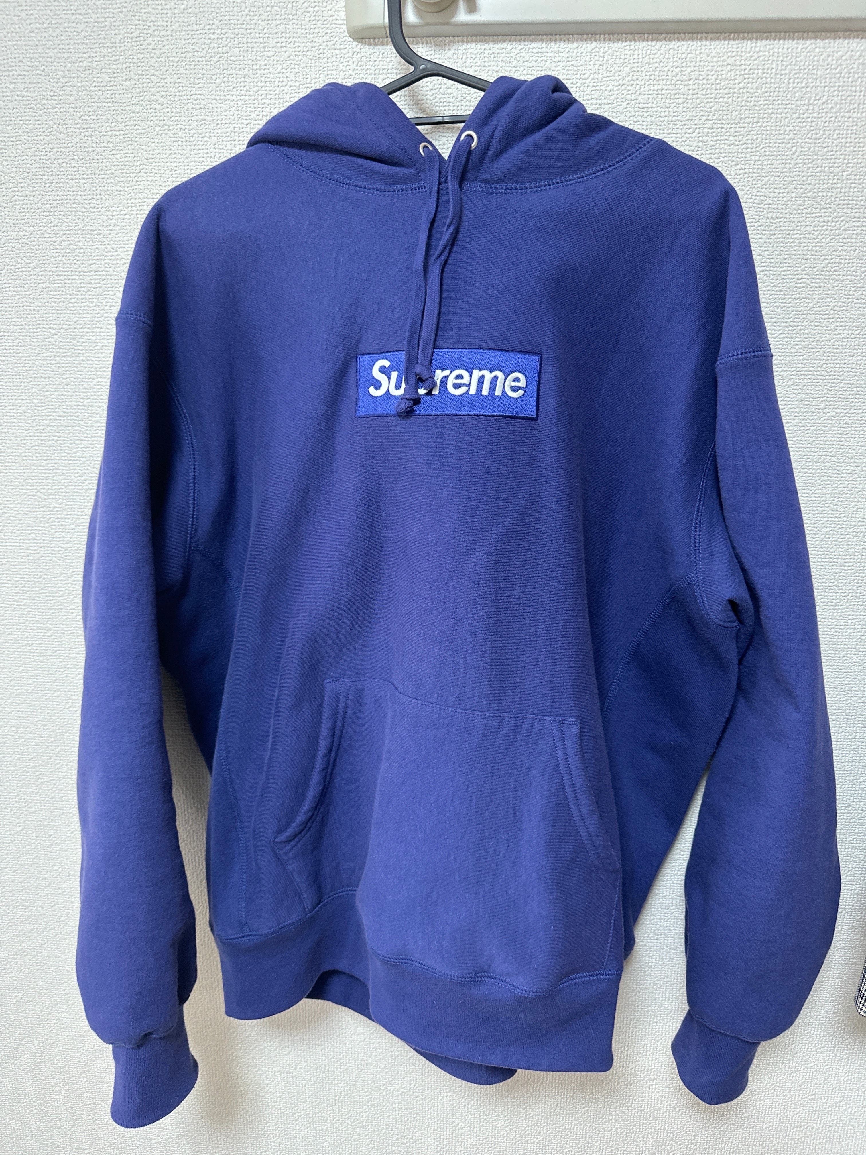 Supreme Box Logo Hooded Sweatshirt "Washed Navy" (21FW)