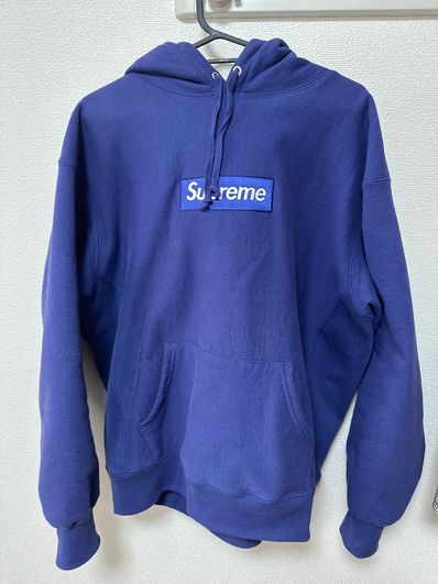 Supreme Box Logo Hooded Sweatshirt "Washed Navy" (21FW)