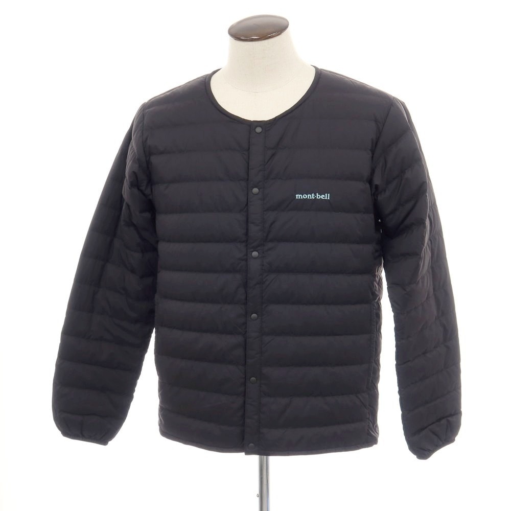 【中古】モンベル mont-bell B MING by BEAMS別注 EX800 パッカブル スペリオダウン ラウンドネック ダウンジャケット ブラック【サイズL】【メンズ】