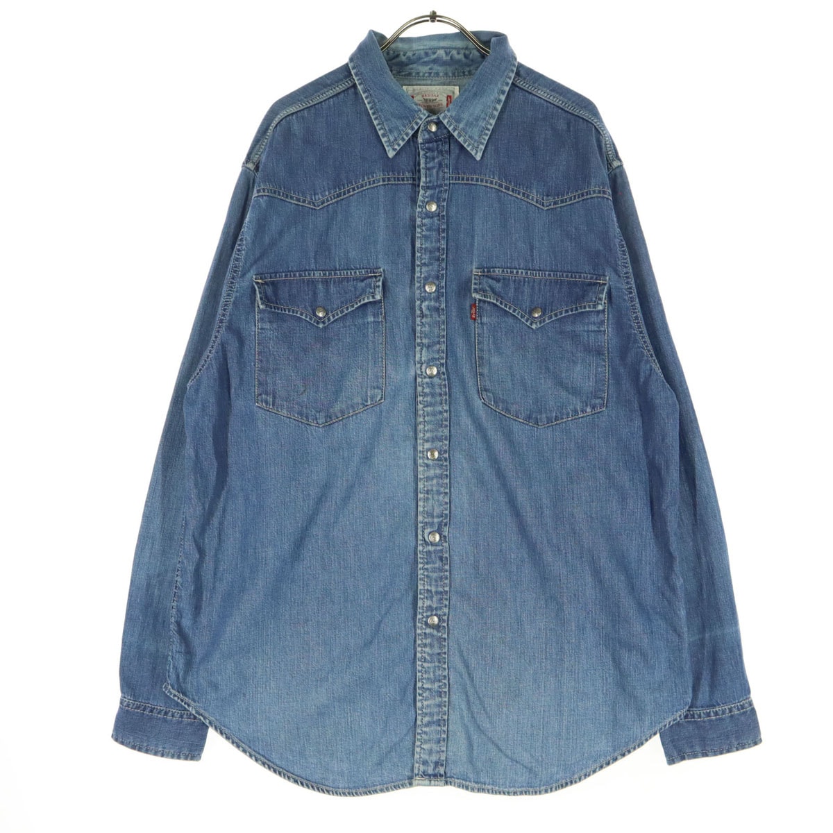 Levi's リーバイス 長袖 デニム ウエスタンシャツ L ブルー