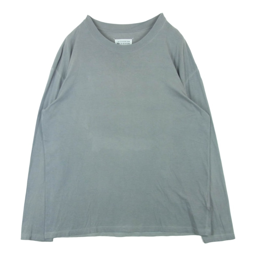 MAISON MARGIELA メゾンマルジェラ 20AW S50GC0627 四つタグ 10ライン ガーメントダイ加工 製品染め 長袖 ロングスリーブ Tシャツ カットソー グレー系 48【中古】