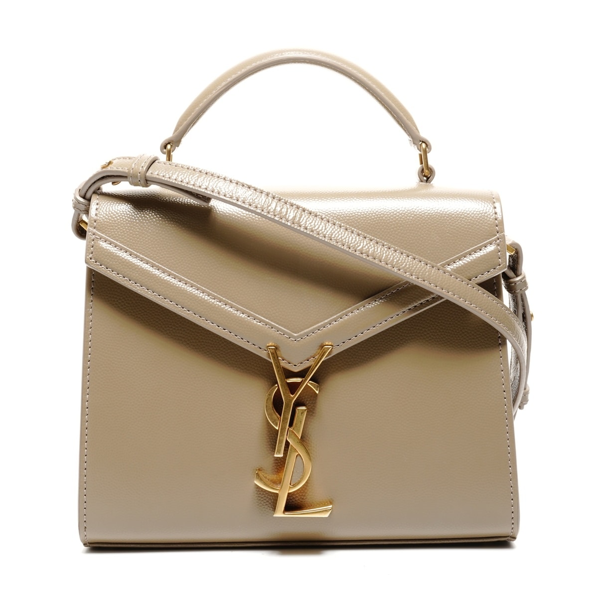 イヴ・サンローラン YSL カサンドラ 2way ミニ トップハンドル ショルダーバッグ【中古】