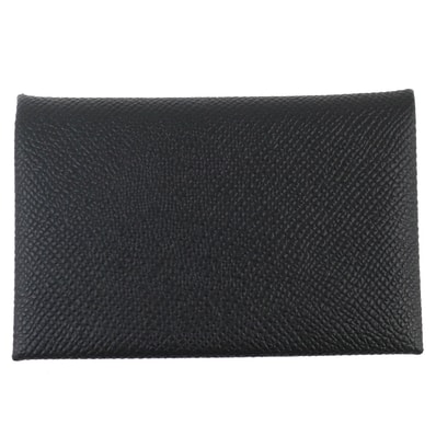 未使用品 エルメス カードケース カルヴィ ブラック エプソン W刻