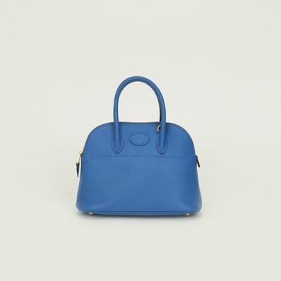 エルメス HERMES ボリード ミニミニ ボリード ミニミニ 16 ボリード16 バッグ ショルダーバッグ クシュベル ブルーフランス Bleu France ブルー Blue 青 ゴールド金具 ハンドバッグ 2Way