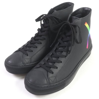 極美品 ルイヴィトン ハイカットスニーカー LV タトゥーライン 5.5