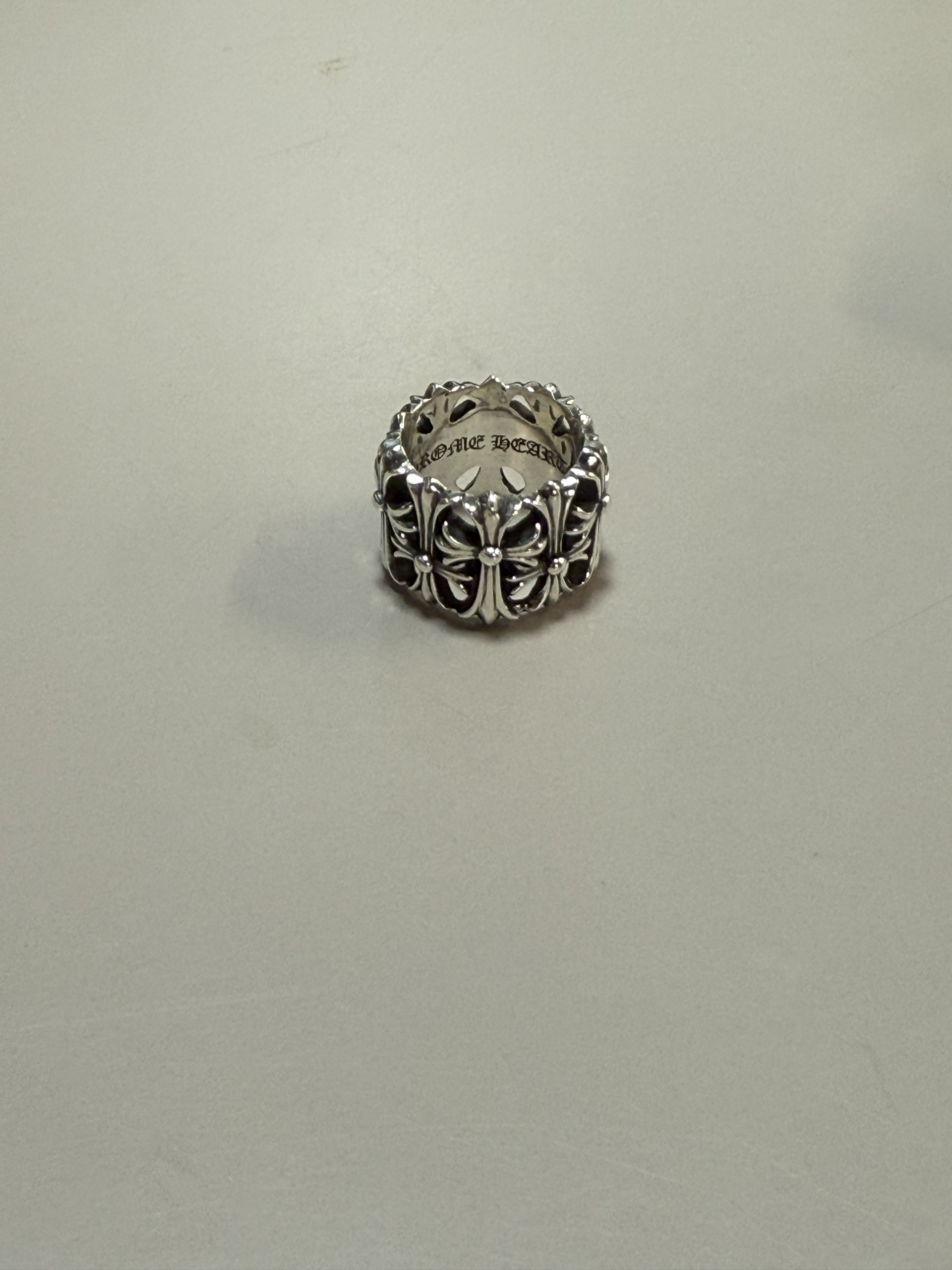Chrome Hearts Cemetery Cross RIng "Silver"