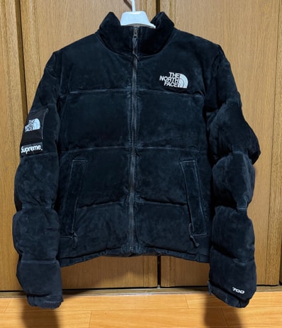 Supreme x The North Face Suede Nuptse Jacket "Black"