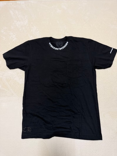Chrome Hearts Neck Logo S/S T-Shirt "Black/White"