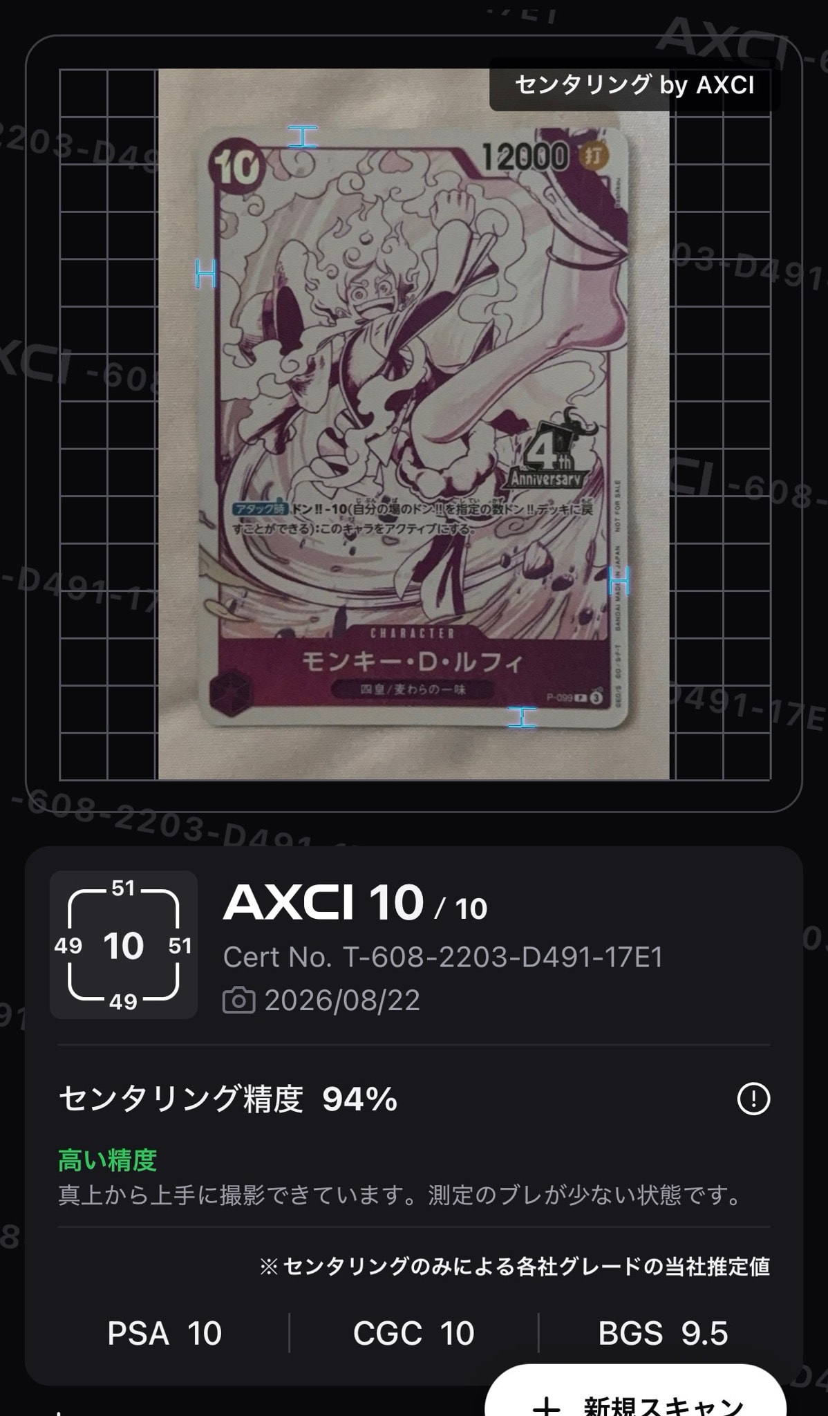 モンキー・D・ルフィ P [P-099](プロモーションカード「4周年!四皇トレジャーゲットキャンペーンパック」)