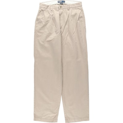 古着 ラルフローレン Ralph Lauren POLO by Ralph Lauren ANDREW PANT ツータック チノパンツ メンズw30相当/eaa650940