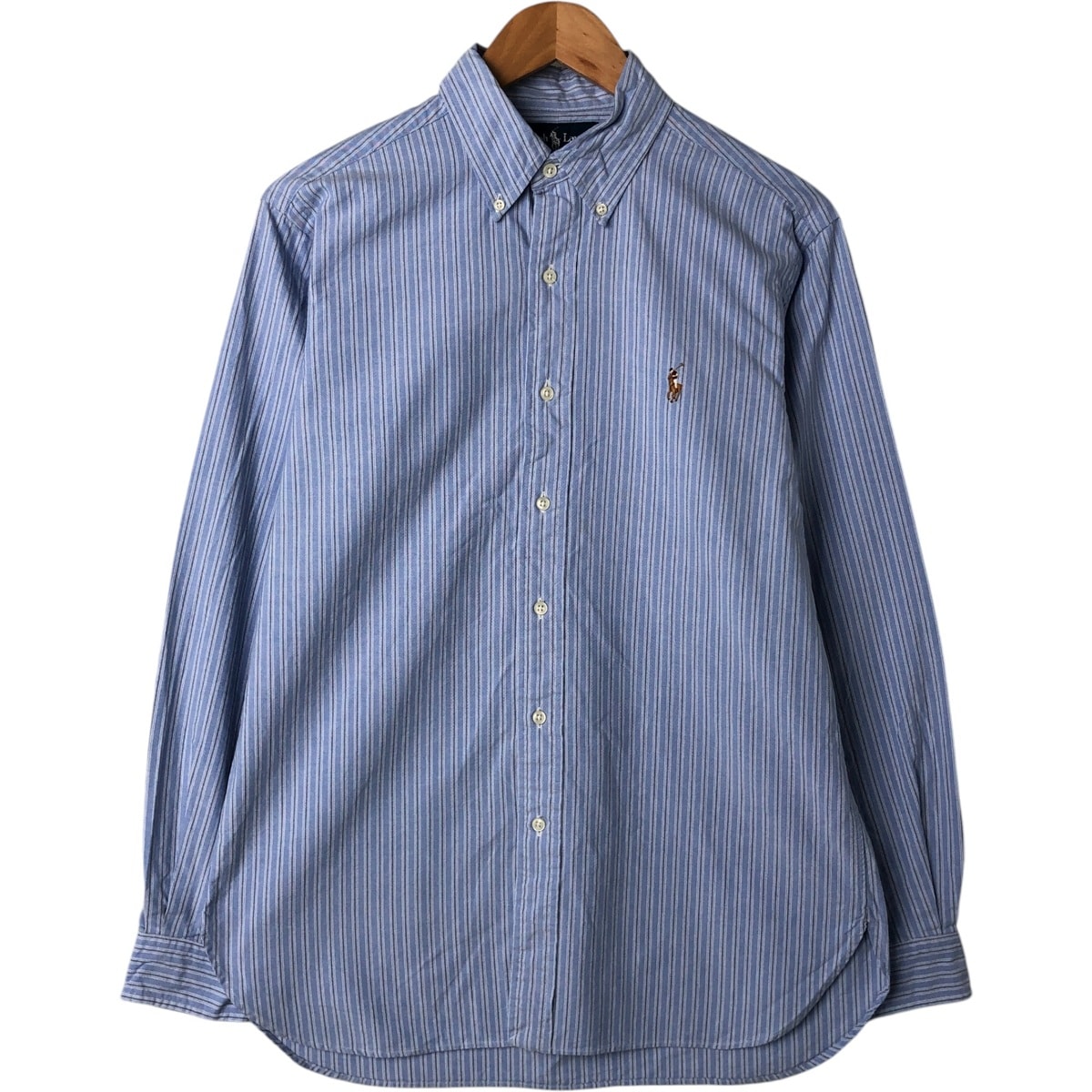 古着 ラルフローレン Ralph Lauren Ralph Lauren CLASSIC FIT 長袖 ボタンダウンストライプシャツ メンズM相当/eaa549315
