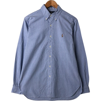 古着 ラルフローレン Ralph Lauren Ralph Lauren CLASSIC FIT 長袖 ボタンダウンストライプシャツ メンズM相当/eaa549315
