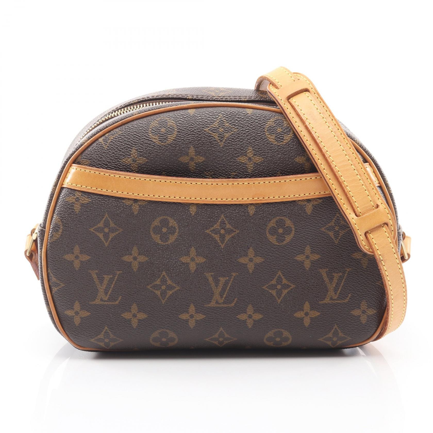 ルイ・ヴィトン LOUIS VUITTON ブロワ ショルダーバッグ バッグ PVCコーティングキャンバス レザー モノグラム レディース ブラウン系 M51221 【中古】