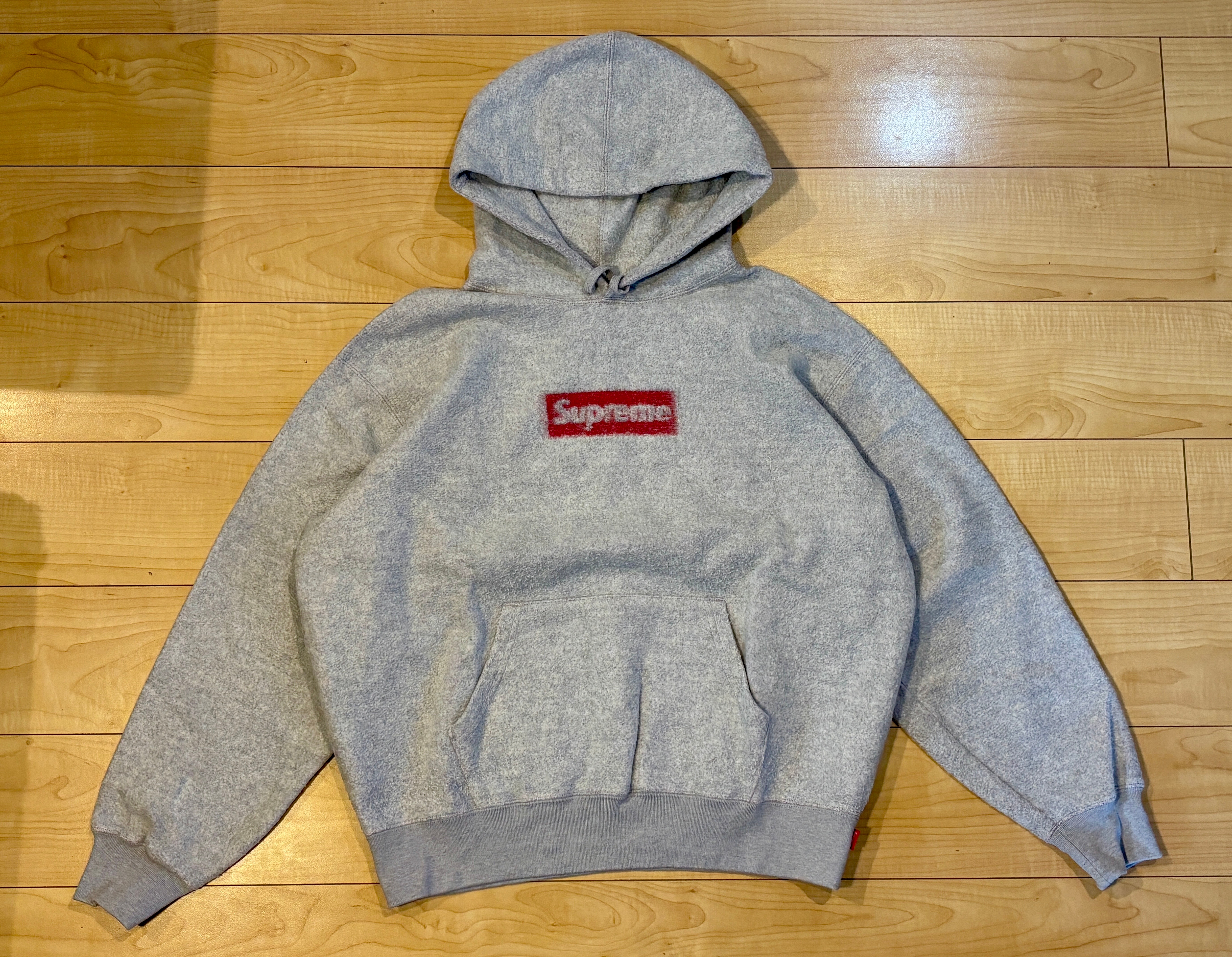 Supreme Inside Out Box Logo Hooded Sweatshirt "Heather Grey"
