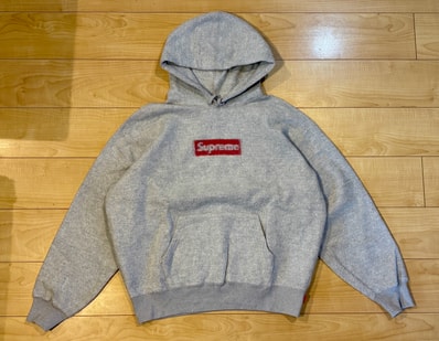 Supreme Inside Out Box Logo Hooded Sweatshirt "Heather Grey"