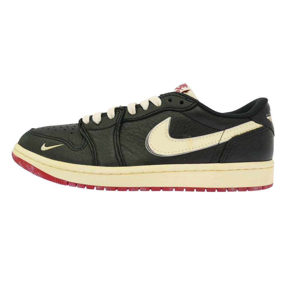 NIKE IB8958-001 × Nigel Sylvester Air Jordan 1 Retro Low OG Better With Time AJ1 ローカットスニーカー ブラック系 ホワイト系 26.5cm【新古品】【未使用】【中古】
