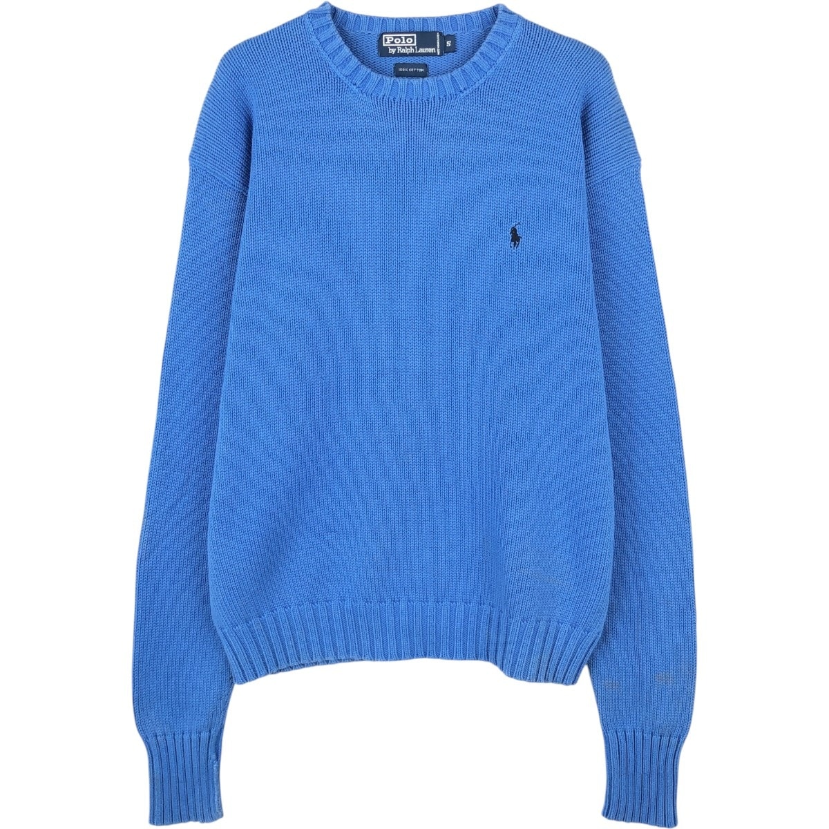 古着 ラルフローレン Ralph Lauren POLO by Ralph Lauren コットンニットセーター メンズS相当/eaa654416
