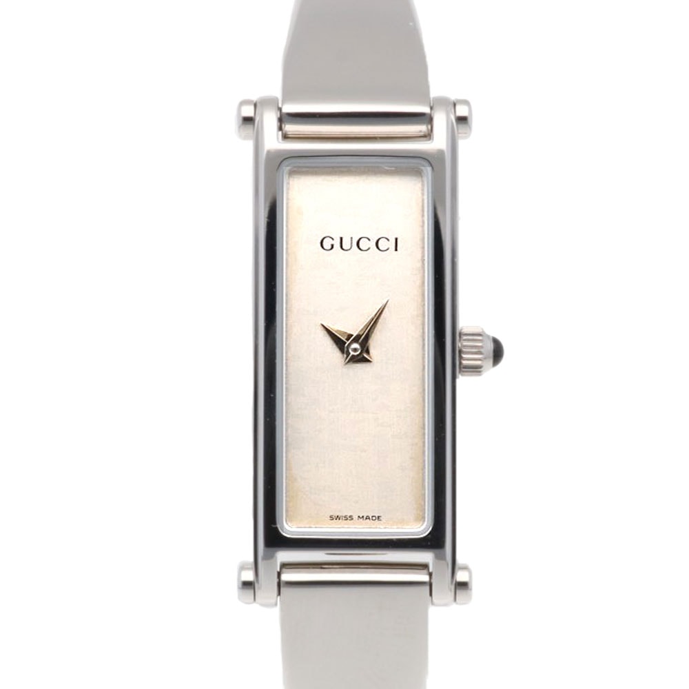 グッチ 腕時計 時計 ステンレススチール 1500L クオーツ 磨き直し済 レディース 1年保証 GUCCI 中古