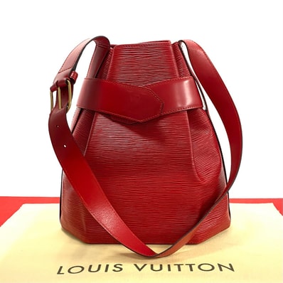 LOUIS VUITTON ルイヴィトン サック デ ポールPM エピ エピレザー ショルダーバッグ レッド
319-4