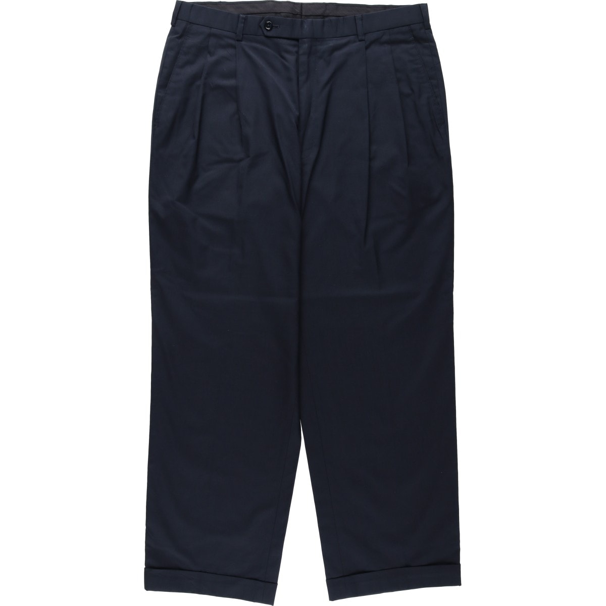 古着 ブルックスブラザーズ Brooks Brothers ESTABLISHED 1818 ツータック ポリエステル×コットン スラックスパンツ メンズw36相当/eaa622824