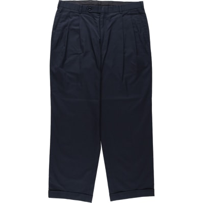 古着 ブルックスブラザーズ Brooks Brothers ESTABLISHED 1818 ツータック ポリエステル×コットン スラックスパンツ メンズw36相当/eaa622824